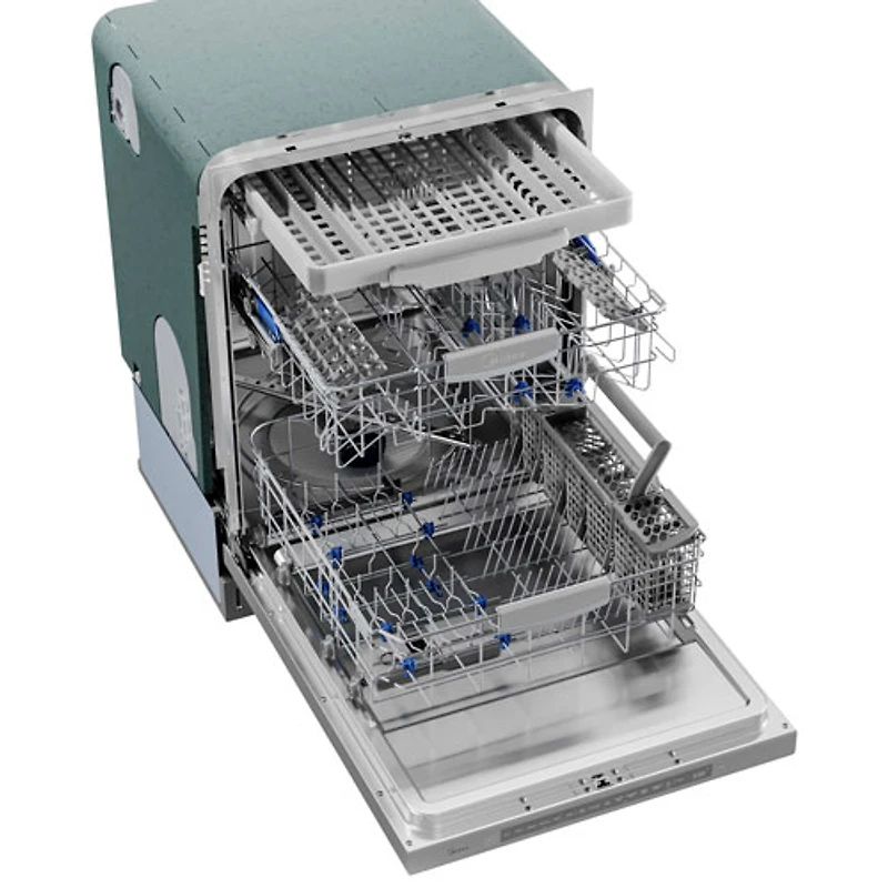Midea 25" 45dB Built-In Dishwasher with Third Rack (MDT24P4AST) - Stainess Steel