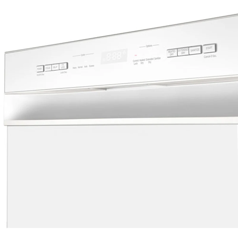 Lave-vaisselle encastrable 24 po 52 dB de Midea (MDF24P2BWW) - Blanc