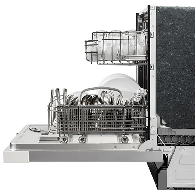 Lave-vaisselle encastrable 24 po 52 dB de Midea (MDF24P2BWW) - Blanc