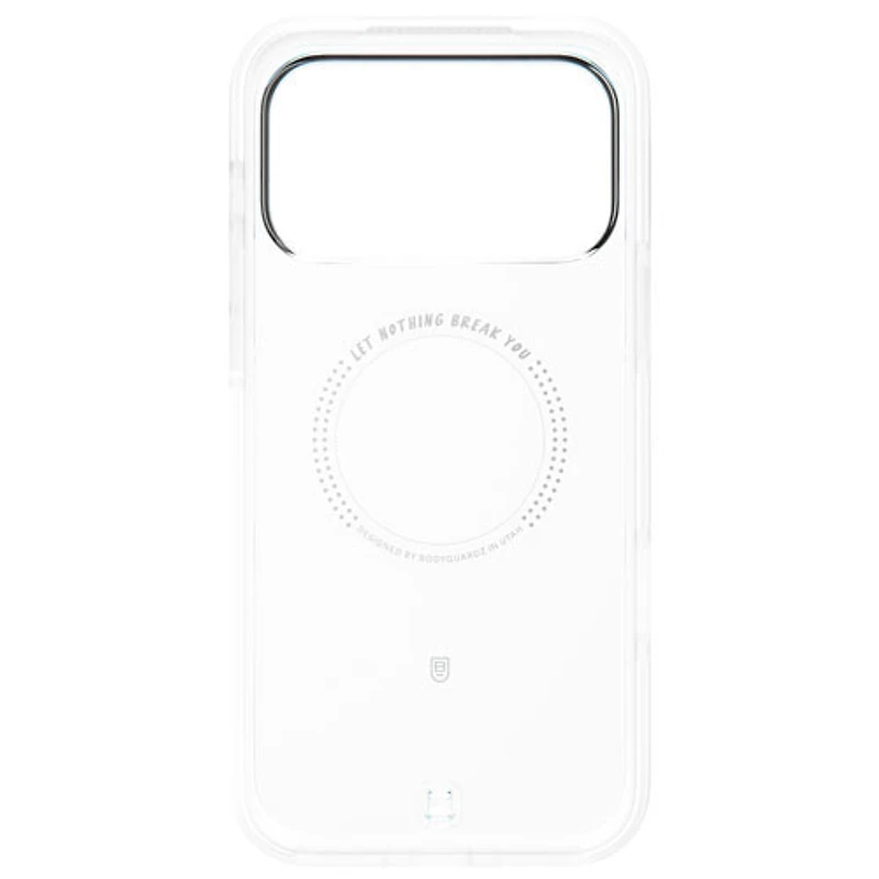 BodyGuardz Ace Pro Fitted Soft Shell Case with MagSafe for iPhone 17 Pro - Clear/White
