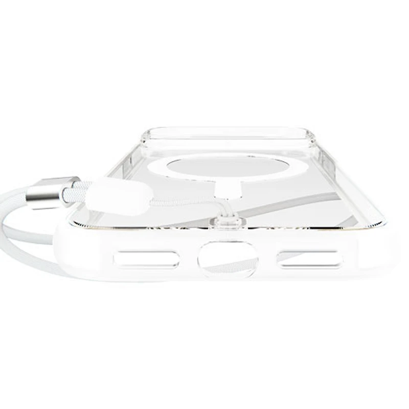 BodyGuardz Ace Pro Fitted Soft Shell Case with MagSafe for iPhone 17 Pro - Clear/White