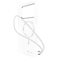 BodyGuardz Ace Pro Fitted Soft Shell Case with MagSafe for iPhone 17 Pro - Clear/White