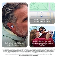 Écouteurs boutons 100 % sans fil à suppression du bruit Pixel Buds 2a de Google - Iris