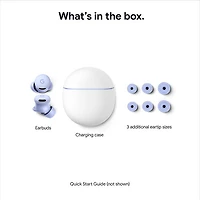 Écouteurs boutons 100 % sans fil à suppression du bruit Pixel Buds 2a de Google - Iris