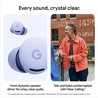 Écouteurs boutons 100 % sans fil à suppression du bruit Pixel Buds 2a de Google - Iris