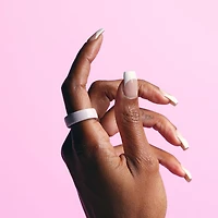 Oura Ring 4 Ceramic Sleep & Fitness Smart Ring - Petal - Size