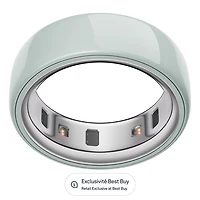 Oura Ring 4 Ceramic Smart Ring with Health, Sleep & Fitness - 49-Day Battery - Tide - Size 10