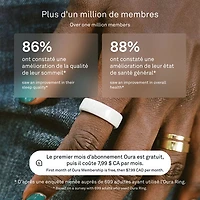 Anneau d'activité et de suivi du sommeil Oura Ring 4 en céramique - Nuage