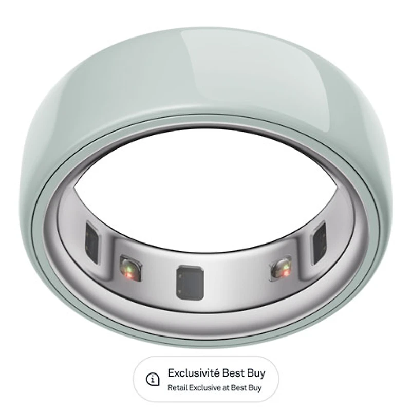 Oura Ring 4 Ceramic Sleep & Fitness Smart Ring - Tide - Size 4