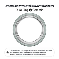 Oura Ring 4 Ceramic Smart Ring with Health, Sleep & Fitness - 45-Day Battery - Tide - Size 6