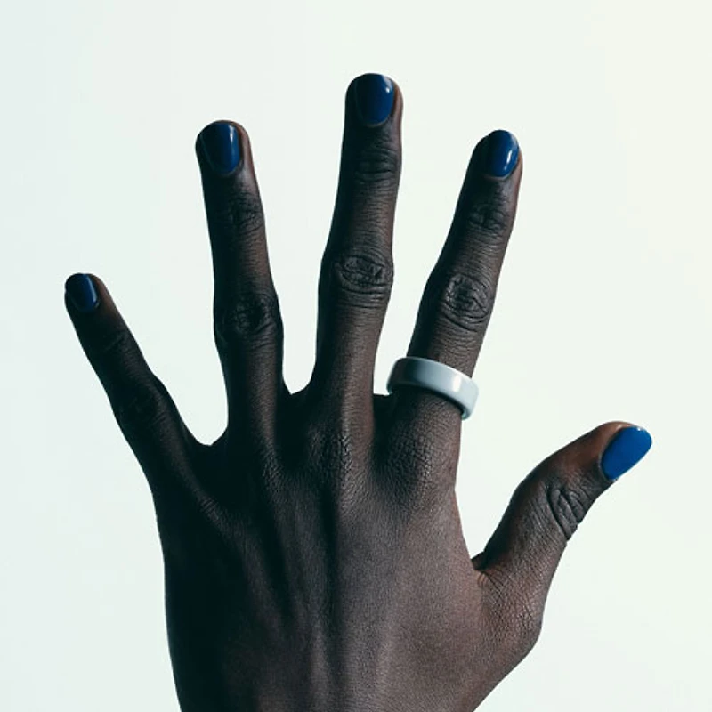 Oura Ring 4 Ceramic Smart Ring with Health, Sleep & Fitness - 45-Day Battery - Tide - Size 6