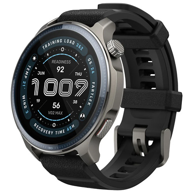 Montre intelligente GPS Balance 2 d'Amazfit avec moniteur de fréquence cardiaque - Noir