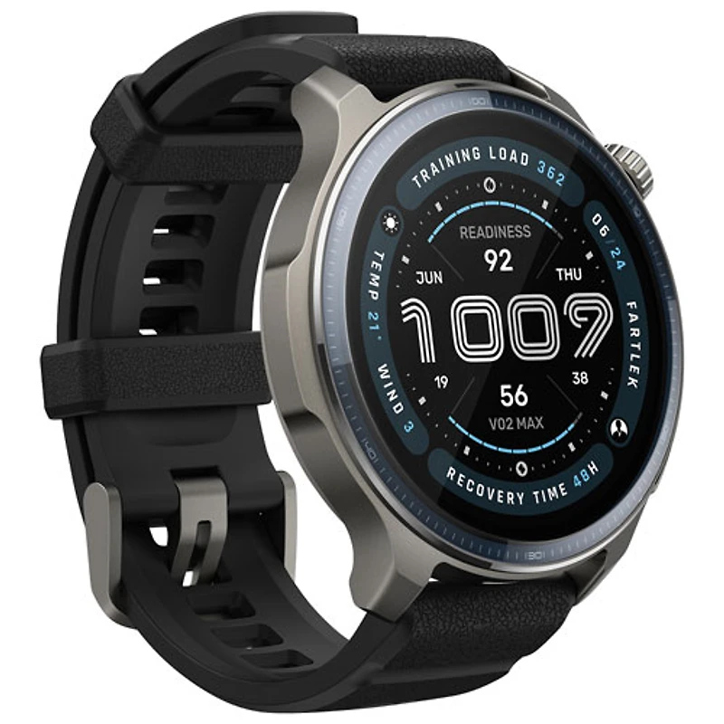 Montre intelligente GPS Balance 2 d'Amazfit avec moniteur de fréquence cardiaque - Noir