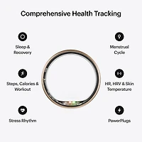 Ultrahuman Ring AIR Smart Ring with Health, Sleep & Fitness - 6 Battery - Rose Gold - Size 12