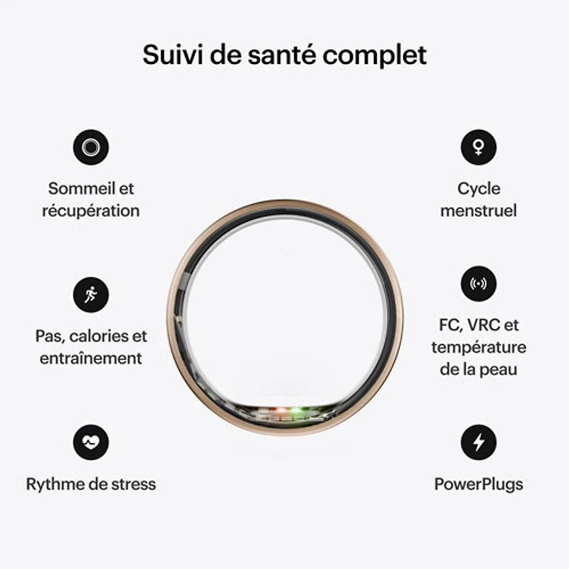 Ultrahuman Ring AIR Smart Ring with Health, Sleep & Fitness - 6 Battery - Rose Gold - Size 12