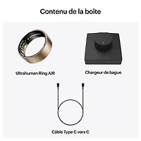 Ultrahuman Ring AIR Smart Ring with Health, Sleep & Fitness - 6 Battery - Rose Gold - Size 12
