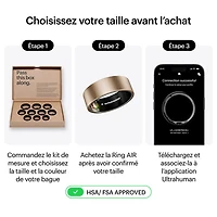 Ultrahuman Ring AIR Smart Ring with Health, Sleep & Fitness - 6 Battery - Rose Gold - Size 12