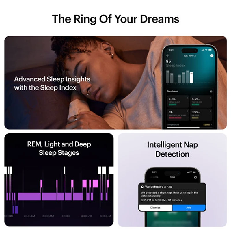 Ultrahuman Ring AIR Smart Ring with Health, Sleep & Fitness - 6 Battery - Rose Gold - Size 12
