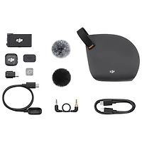 DJI Mic 3 Mini Wireless Microphone (1 TX + 1 RX) - Black