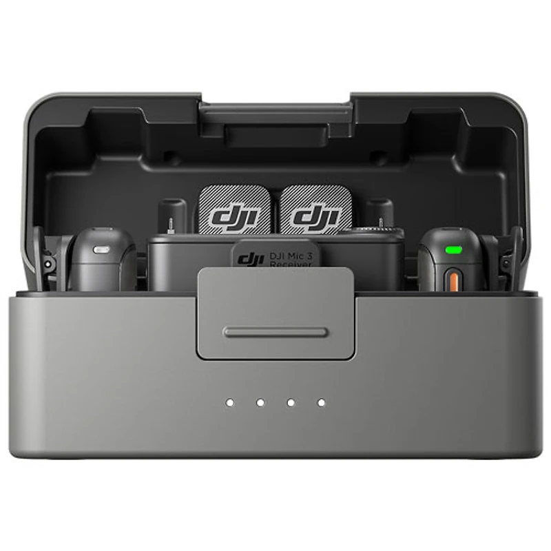 DJI Mic 3 Mini Wireless Microphone (2 TX + 1 RX + Charging Case) - Black