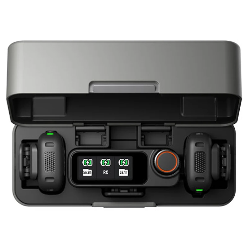 DJI Mic 3 Mini Wireless Microphone (2 TX + 1 RX + Charging Case) - Black