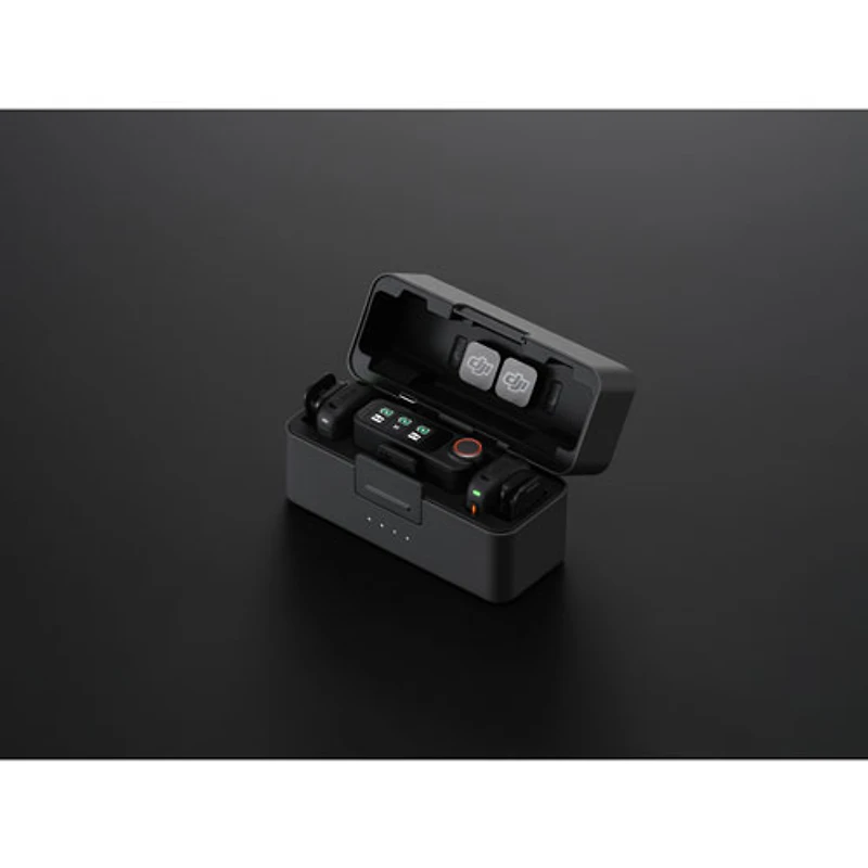 DJI Mic 3 Mini Wireless Microphone (2 TX + 1 RX + Charging Case) - Black