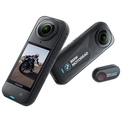 Caméra sport étanche 8K 360° X5 édition BMW Motorrad d'Insta360 - Anglais