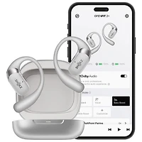 Écouteurs ouverts 100 % sans fil OpenFit 2+ de Shokz - Gris