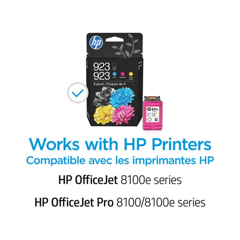 Cartouche d'encre couleur/noire 923 de HP (6C3Y6LN)