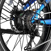 Heybike Horizon Foldable Fat-Tire Electric Cruiser Bike (750W Motor / 88.5 km Range / 45 km/h Top Speed) - Black/Blue