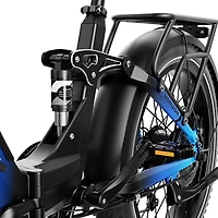 Heybike Horizon Foldable Fat-Tire Electric Cruiser Bike (750W Motor / 88.5 km Range / 45 km/h Top Speed) - Black/Blue