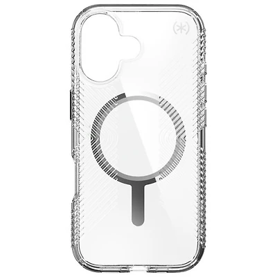Speck Presidio Perfect-Clear Grip Fitted Hard Shell Case with MagSafe for iPhone 17 - Clear/Silver