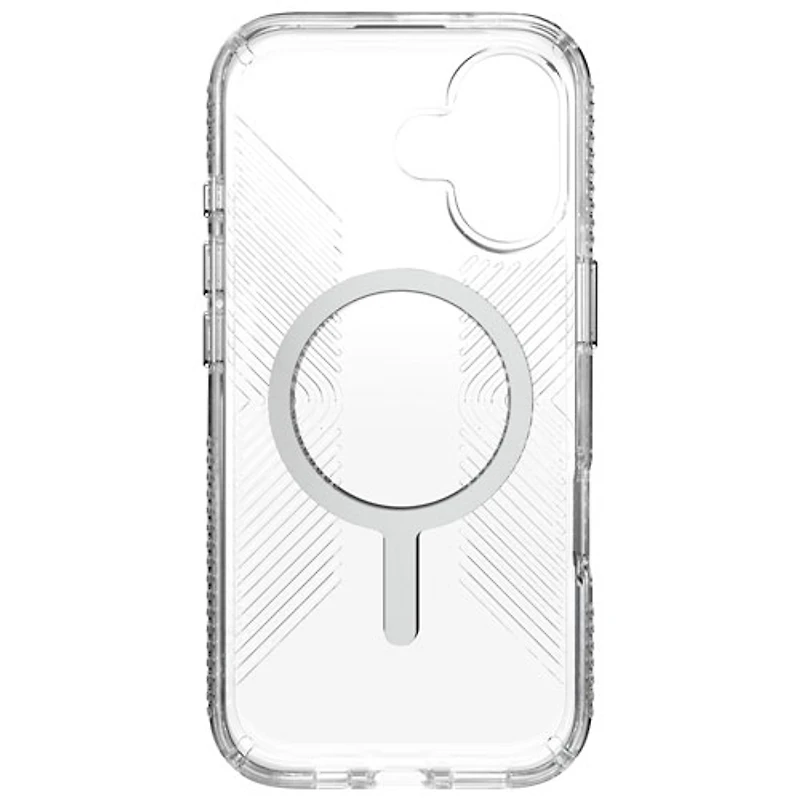 Speck Presidio Perfect-Clear Grip Fitted Hard Shell Case with MagSafe for iPhone 17 - Clear/Silver