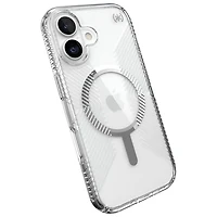Speck Presidio Perfect-Clear Grip Fitted Hard Shell Case with MagSafe for iPhone 17 - Clear/Silver