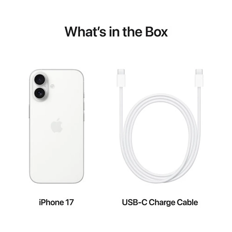 iPhone 17 de 256 Go d'Apple avec Koodo - Blanc - Certains forfaits Balance
