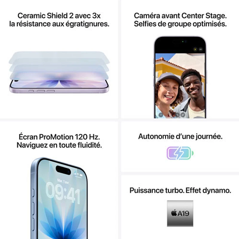 iPhone 17 de 256 Go d'Apple avec Virgin Plus - Sauge - Financement mensuel