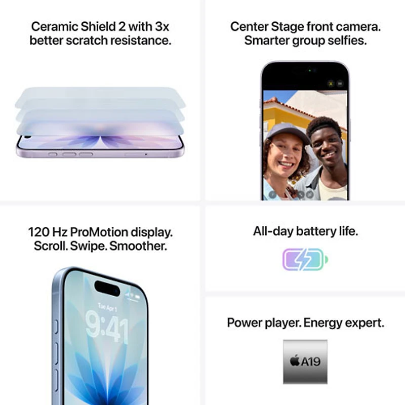 iPhone 17 de 256 Go d'Apple avec Virgin Plus - Sauge - Financement mensuel
