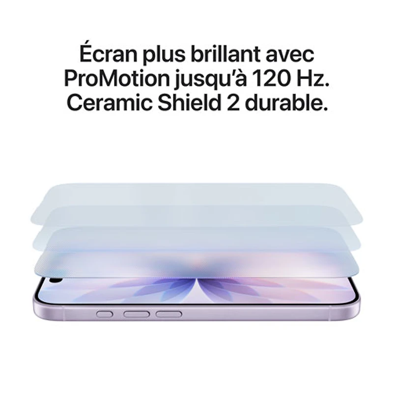 iPhone 17 de 512 Go d'Apple avec Freedom Mobile - Lavande - Paiement Balance mensuel