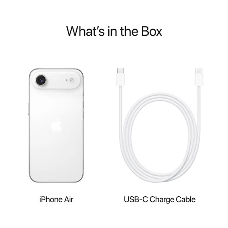 iPhone Air de Go d'Apple avec Bell - Blanc nuage