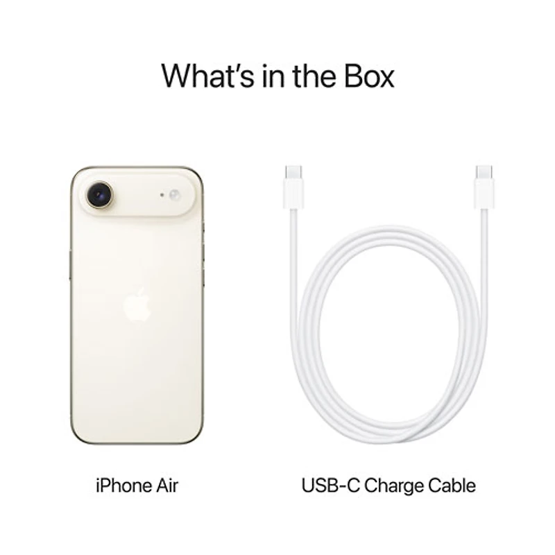 iPhone Air de 256 Go d'Apple avec Freedom Mobile - Or clair - Paiement Balance mensuel