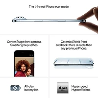 iPhone Air de 512 Go d'Apple avec Bell - Noir infini - Financement mensuel