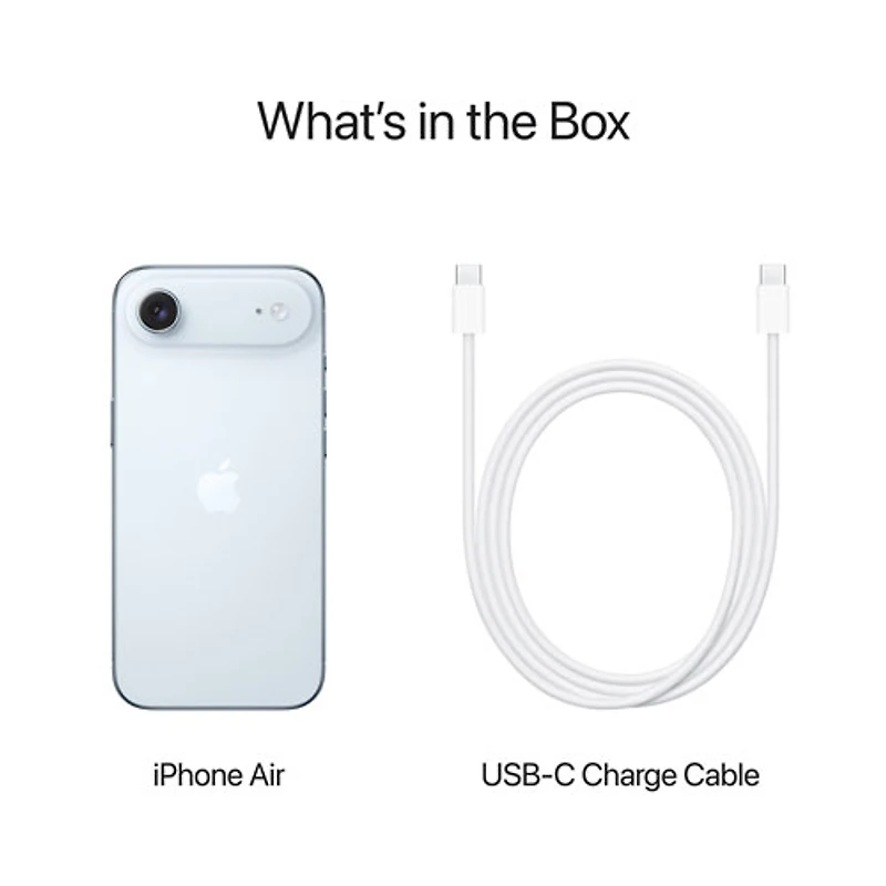 iPhone Air de 512 Go d'Apple avec Freedom Mobile - Bleu ciel - Paiement Balance mensuel