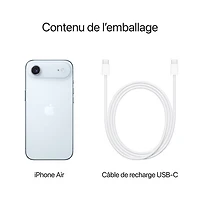 iPhone Air de 512 Go d'Apple avec Freedom Mobile - Bleu ciel - Paiement Balance mensuel