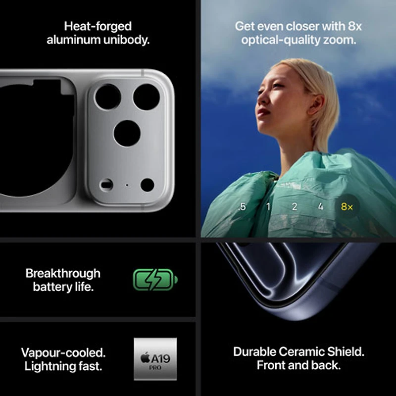 Virgin Plus Apple iPhone 17 Pro 256GB - Silver - Monthly Financing