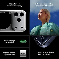 iPhone 17 Pro de 512 Go d'Apple avec Koodo - Argent - Forfaits Balance sélectionnés