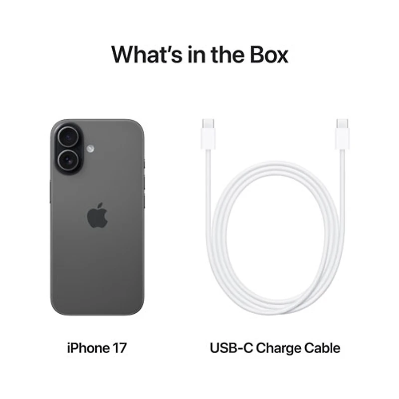 TELUS Apple iPhone 17 256GB - Black - Monthly Financing