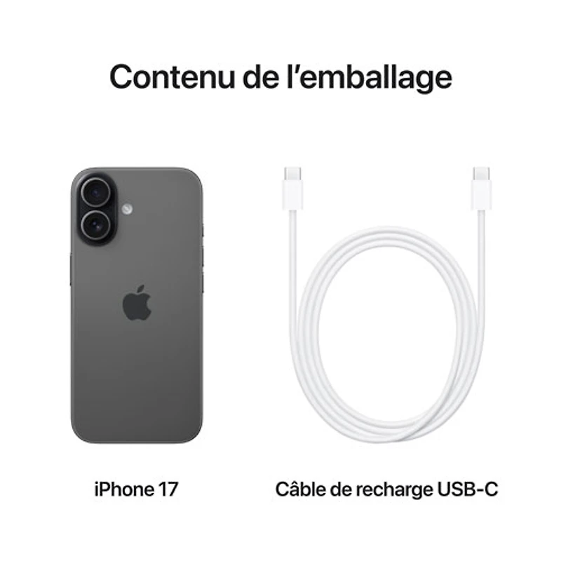 Virgin Plus Apple iPhone 17 256GB - Black - Monthly Financing