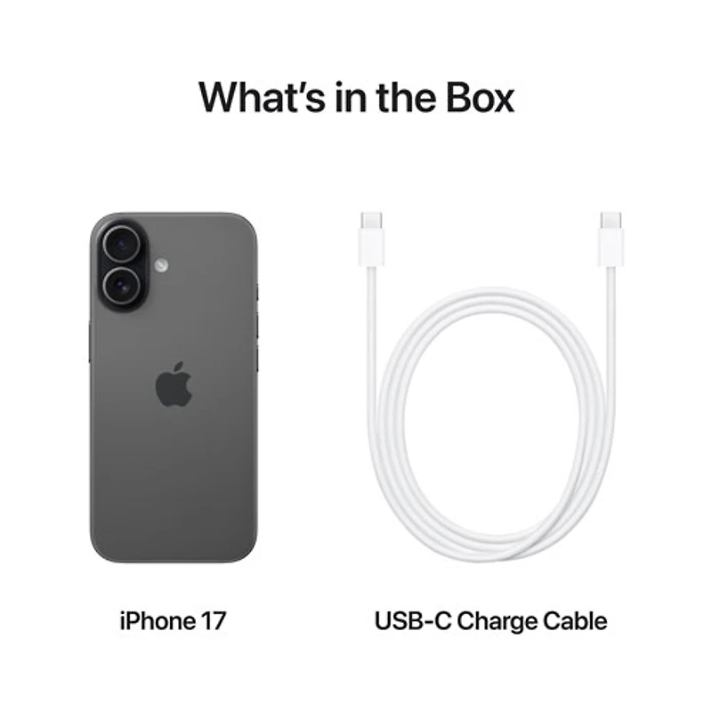 Fido Apple iPhone 17 256GB - Black - Monthly Financing