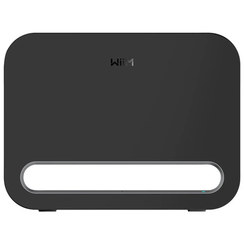 Haut-parleur d'extrêmes graves sans fil 8 po 250 W Sub Pro de WiiM - Noir très lustré