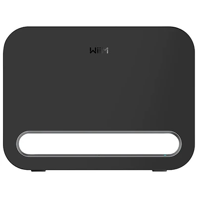 Haut-parleur d'extrêmes graves sans fil 8 po 250 W Sub Pro de WiiM - Noir très lustré